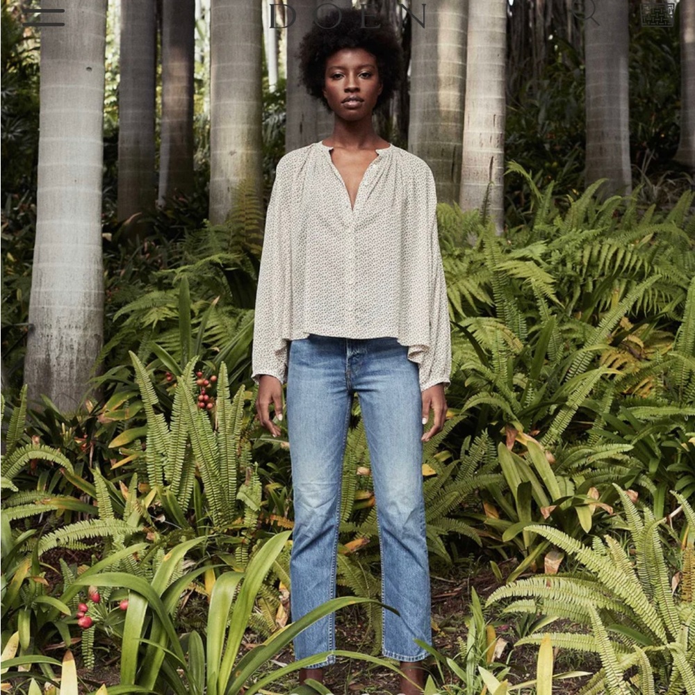 Doen Jane blouse in Berry Bisou Floral